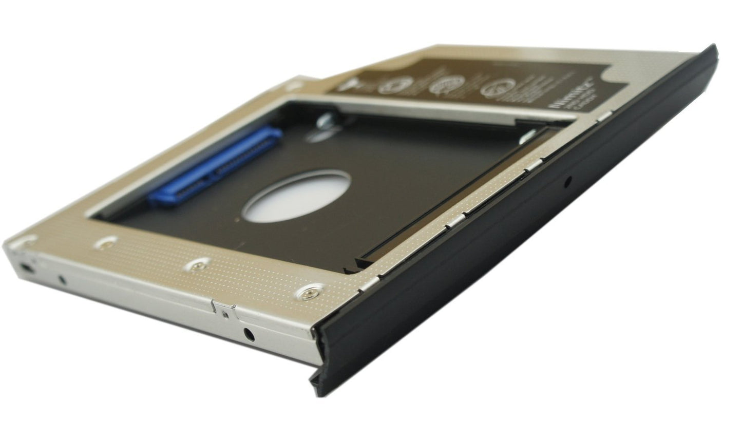 Nimitz 2nd HDD SSD Hard Drive Caddy Adapter for Hp Elitebook 2570p 2560P with Bracket and Bezel