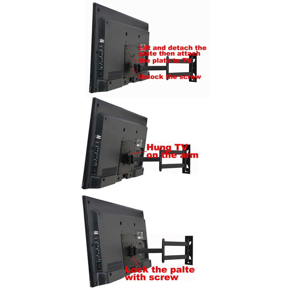 VideoSecu TV Wall Mount Bracket for 26" 32" RCA 26LB33RQ LED32B30RQD 32LB30RQD 32LB30RQ LED32A30RQ LED32A45RQ TCL LE24FHDD20 L26HDF12TA L26HDM12