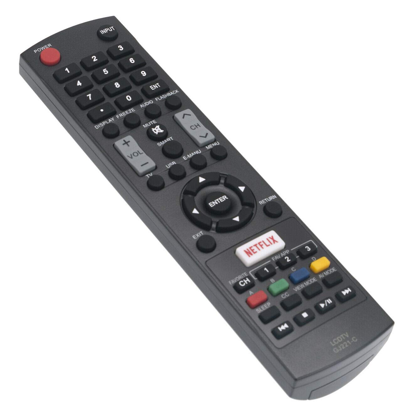 GJ221-C Remote Control for Sharp LED AQUOS TV LC32LE653U LC40LE653U LC43LE653U