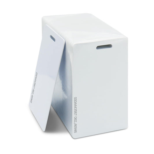 100 pack125KHz RFID TK4100 Proximity ID Cards with Slot Hole Punch Key Token Tag Card for Electronic Door Cabinet Lock or Entry Access Control System