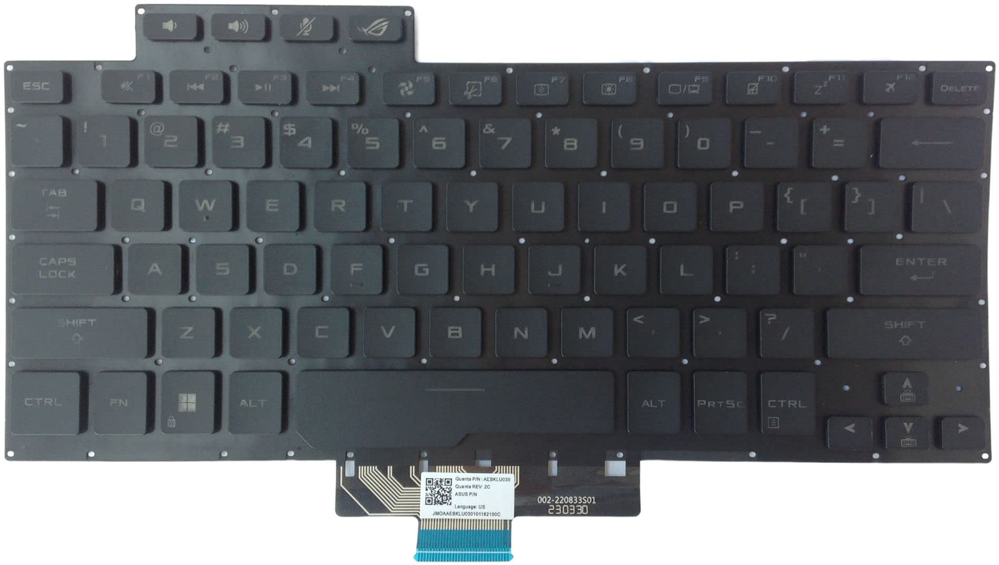 wangpeng® New US Keyboard for ASUS ROG Zephyrus G14 GA401 GA401U Black Backlit 8037B0169701
