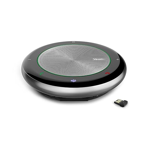 Yealink CP700 Bluetooth Speakerphone with Dongle Teams Certified, Portable Conference Speaker and Microphone for Meeting, Softphone, Unified