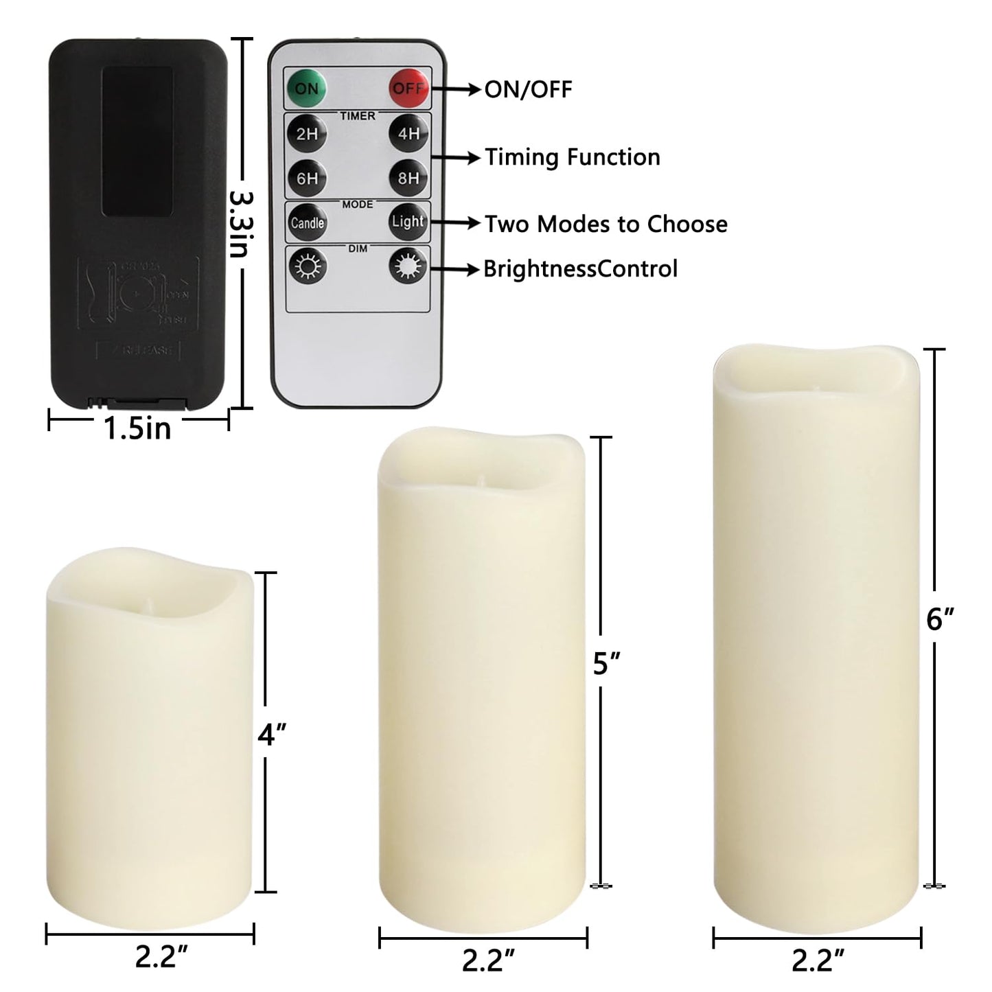 TLNFHRPI 24-Pack LED Flameless Candles with Remote Control - Perfect for Home, Parties, and Special Occasions - Create a Magical Ambiance