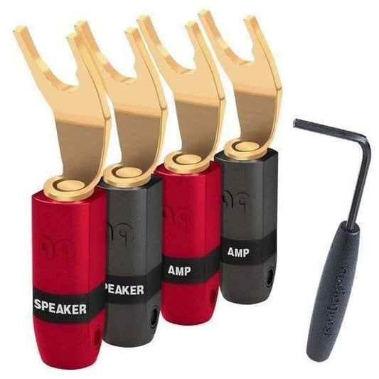 AudioQuest SureGrip 300 Multi-Size Spade - (Set of 4) Gold