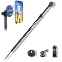 Carbon Fiber Monopod Golf Swing Recorder - Ultra Lightweight with MagSafe Magnetic Holder - Adjustable 32-55" Height - Ground Spike - Training Aid