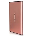 Maxone 500GB Ultra Slim Portable External Hard Drive HDD USB 3.0 Compatible with PC, Laptop - Rose Pink