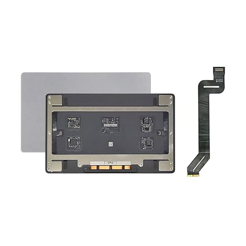 ICTION New Trackpad Touchpad with Flex Cable Replacement for MacBook Pro Retina 15.4" A1990 2018 2019 Year (Space Gray)