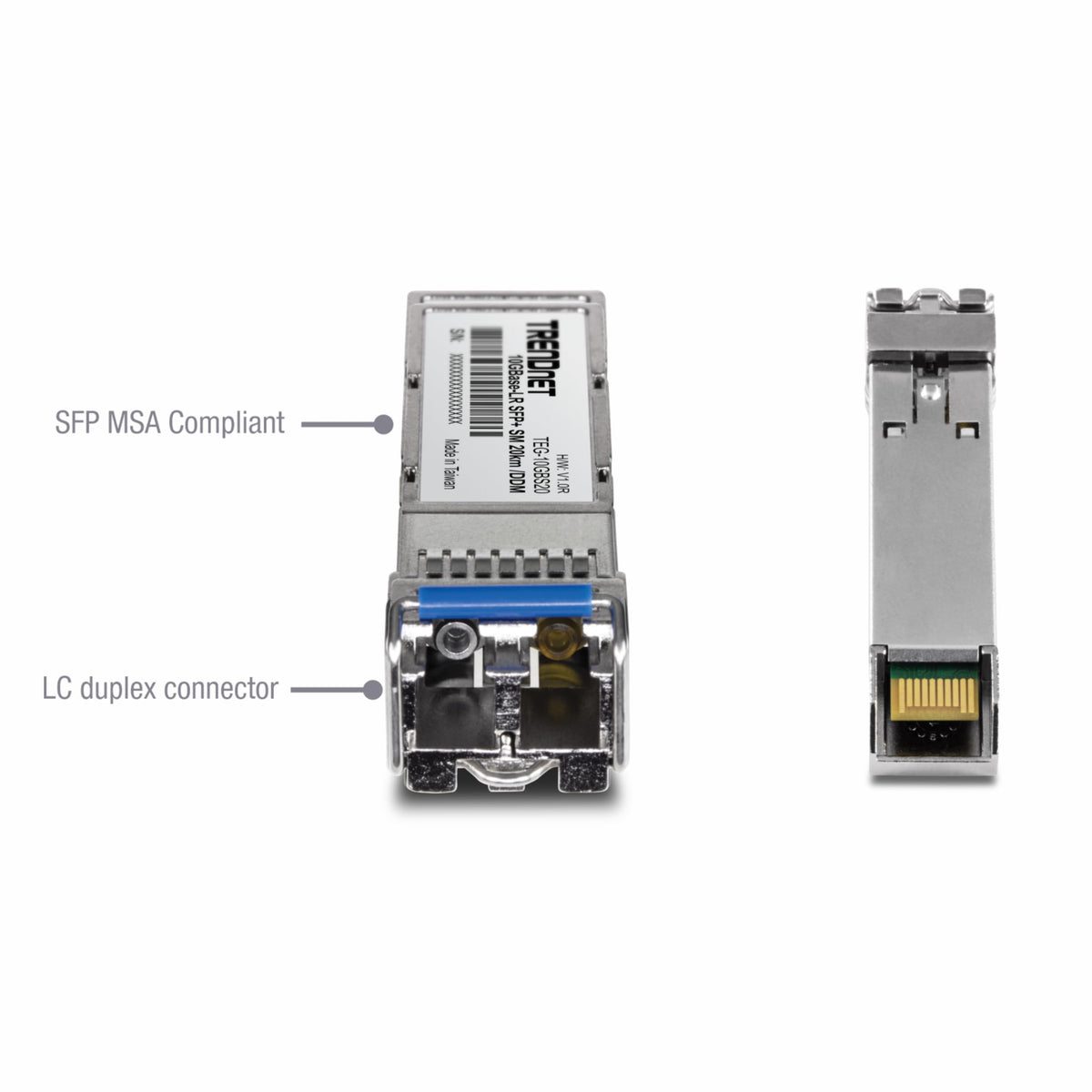 TRENDnet SFP+ Single Mode LC Module (20km), TEG-10GBS20