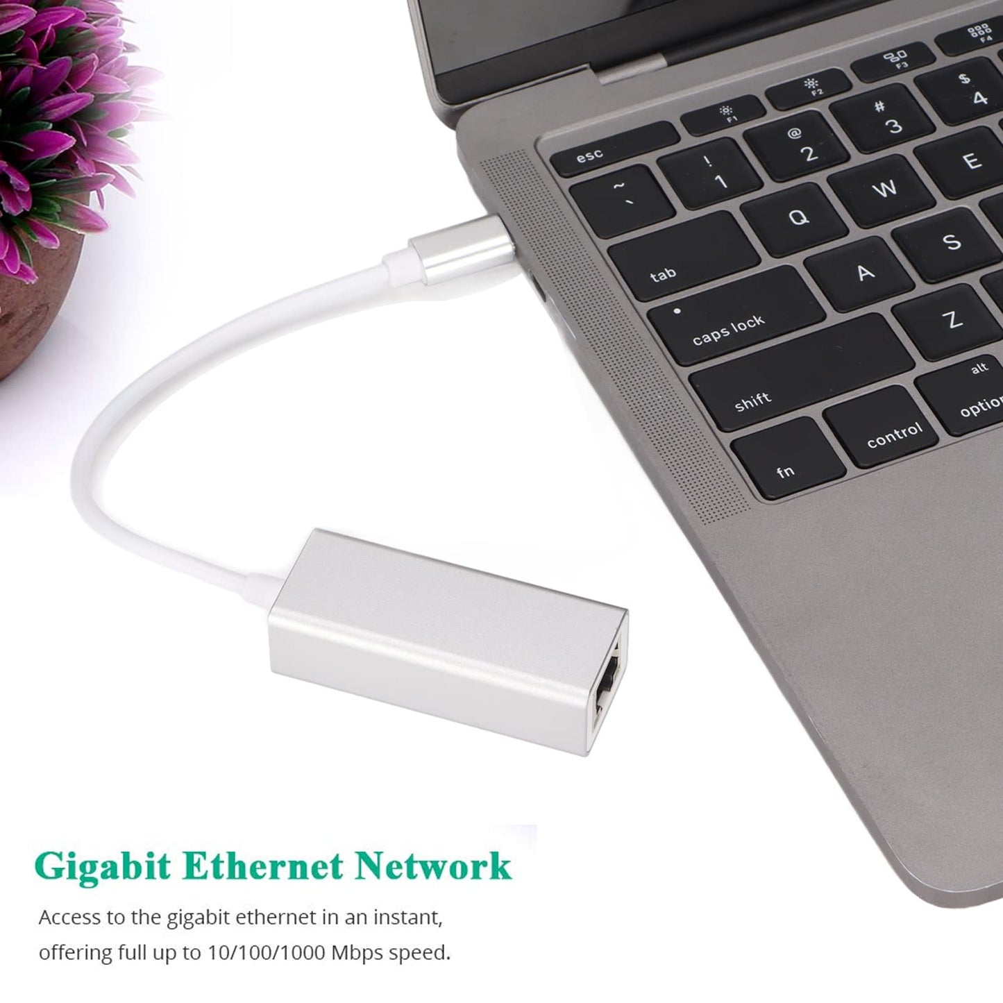 BORDSTRACT USB C to Ethernet Adapter 1000MB
