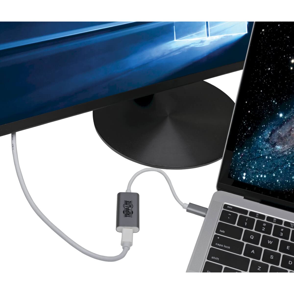 Tripp Lite USB C to Mini DisplayPortAdapter (M/F), Thunderbolt 3 to Mini DisplayPort Adapter, USB 3.1 Gen 1, 4K @ 60 Hz, 4:4:4, White