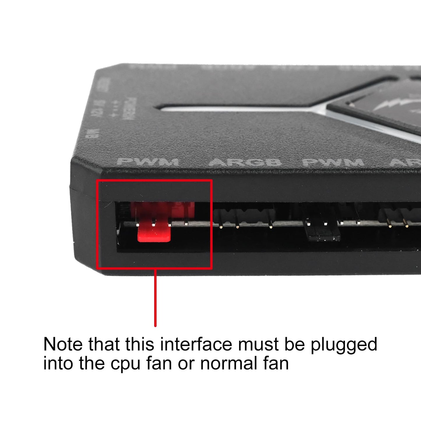 ARGB PWM Fan Hub, Addressable 5V-3PIN 2-in-1 RGB Computer PC Case Fan Hub 1 to 9 Ports Magnetic Splitter with Remote SATA Power Supply, Power Off