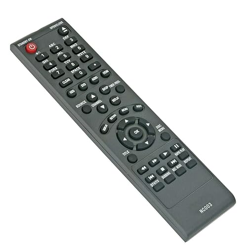 New - Remote Control NC003 Replace for Magnavox Recorder MDR533H/F7 RMDR537H/F7 MDR515