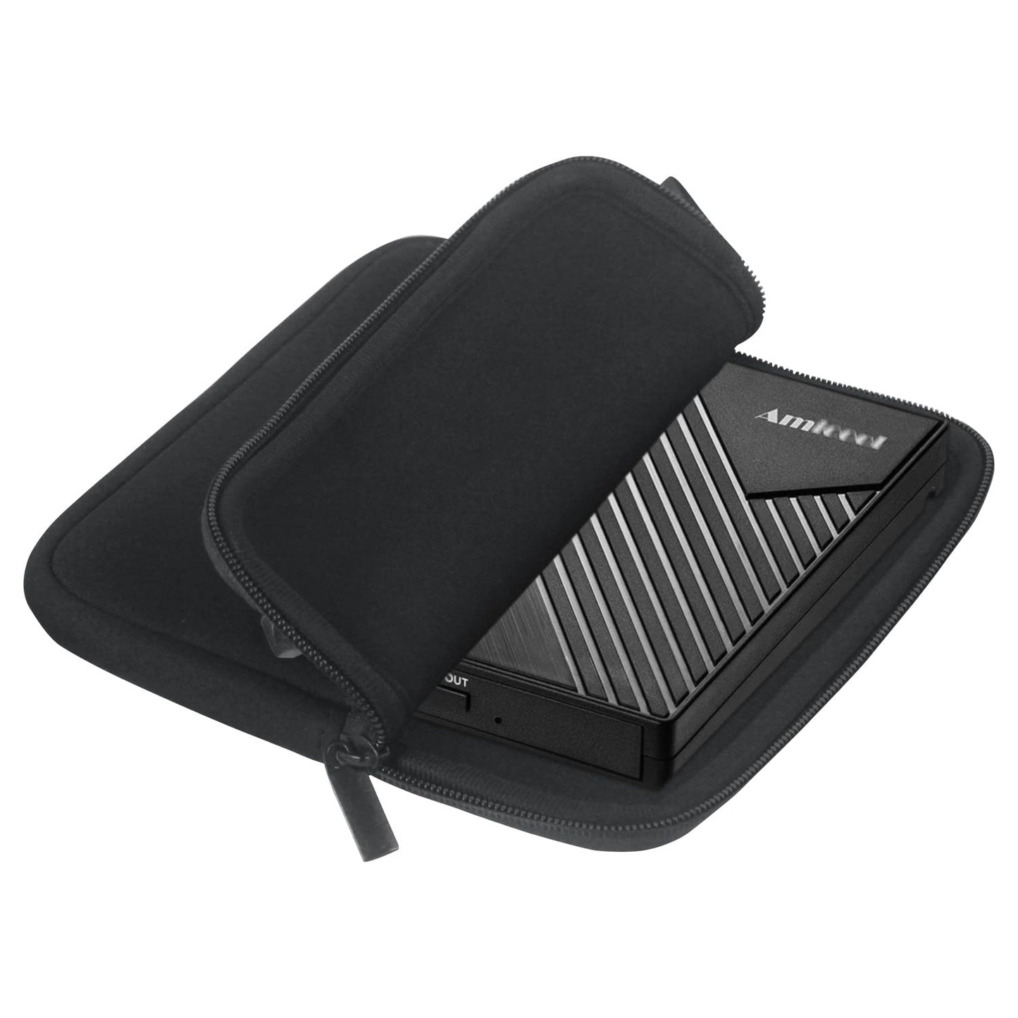NUENSS-ROR External CD DVD Hard Drive Storage Sleeve Neoprene Portable Protective Carrying Case Pouch for DVD Player Writer Blu-Ray BlueFire