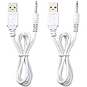 VibeMax (2 Pack) Massager Charger - Fast Charging USB Cable | 2.5mm DC Charger Cord