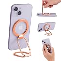 Rimyam Magnetic Phone Ring Holder Stand for MagSafe Adjustable Phone Finger Grip Removable Ring Kickstand MagSafe Accessories