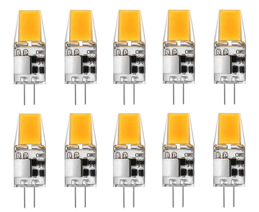 G4 LED Light Bulbs G4 Bi-Pin Base 3W (Equivalent to 20W Halogen Bulb) AC/DC 12V Warm White 3000K LED Bulbs for Landscape Ceiling Under Counter Puck