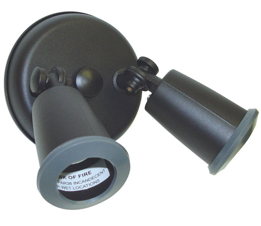 Nuvo Two Light Outdoor Flood Light with Adjustable Swivel-8.75 Inches Wide, Bronze