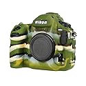 STSEETOP Camera Case for Nikon D850 - Silicone Protective DSLR Skin Cover, Detachable Cage, Shockproof, Dustproof (Camouflage)