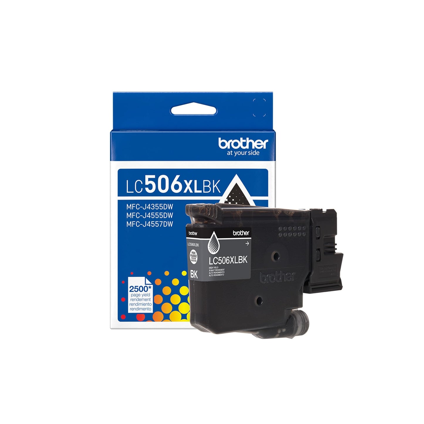 Brother Genuine LC506XLBK High Yield Black Ink Cartridge (for use INKvestment 4355, 4555, and 4557 Printers)
