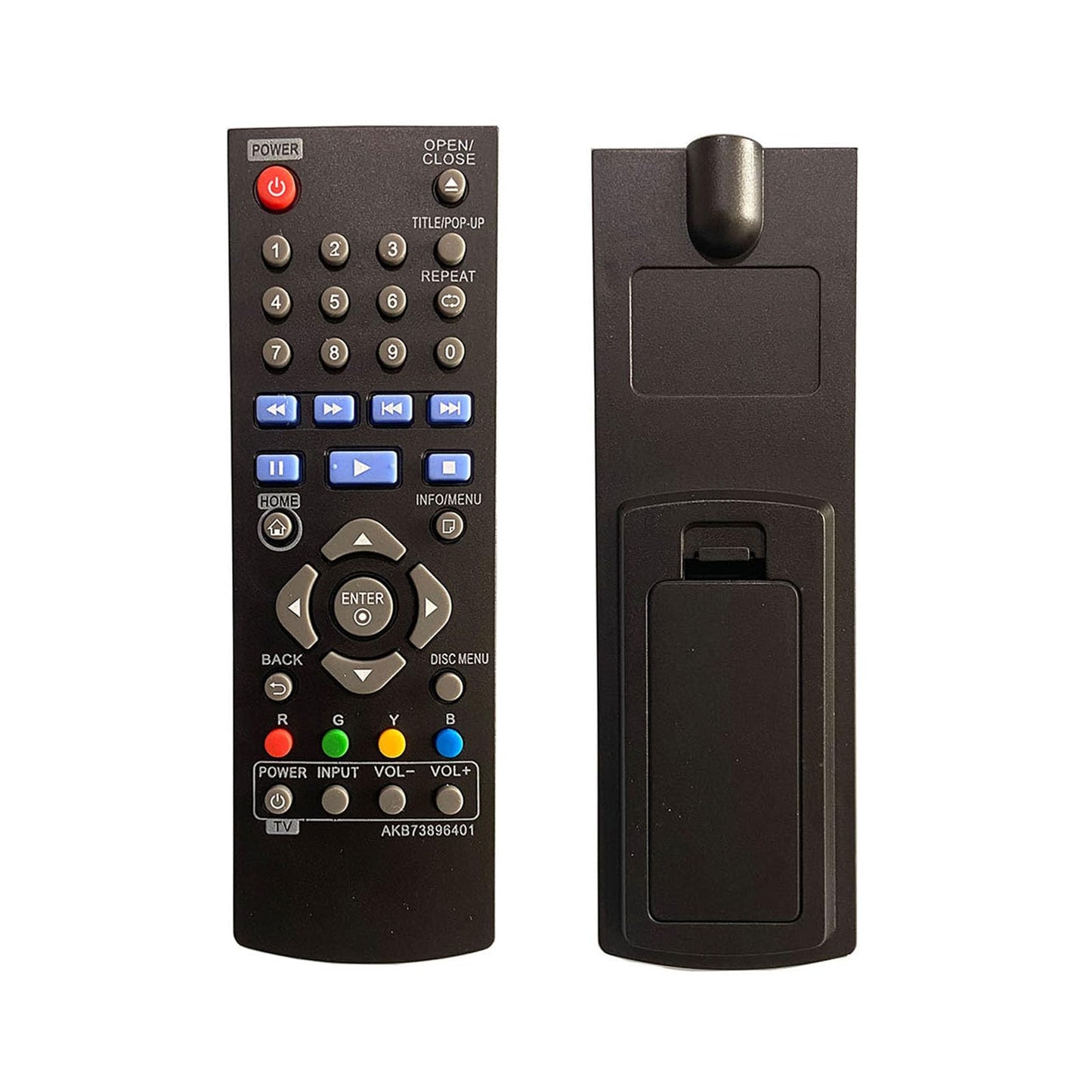 AKB73896401 Replacement Remote Compatible with LG Blu-ray Disc Player BP135 BP145 BP155 BP175 BP255 BP300 BP335W BP340 BP350 BPM25 BPM35 UP870 UP875