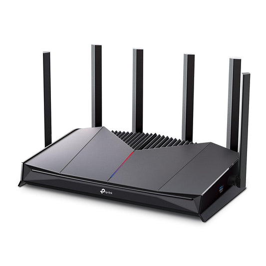 TP-Link Dual-Band BE6500 WiFi 7 Gaming Router Archer GE400 | 6-Stream 6.5 Gbps | 2 x 2.5G + 3 x 1G | Game Acceleration, Dedicated Gaming Port & Panel