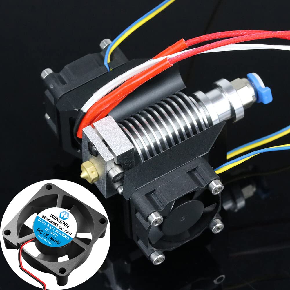 WINSINN 30mm Fan 12V, 3D Printer Micro 12 Volt Fans 3010 Dual Ball Bearing, Brushless Cooling 30mmx10mm 2PIN (Pack of 2Pcs)