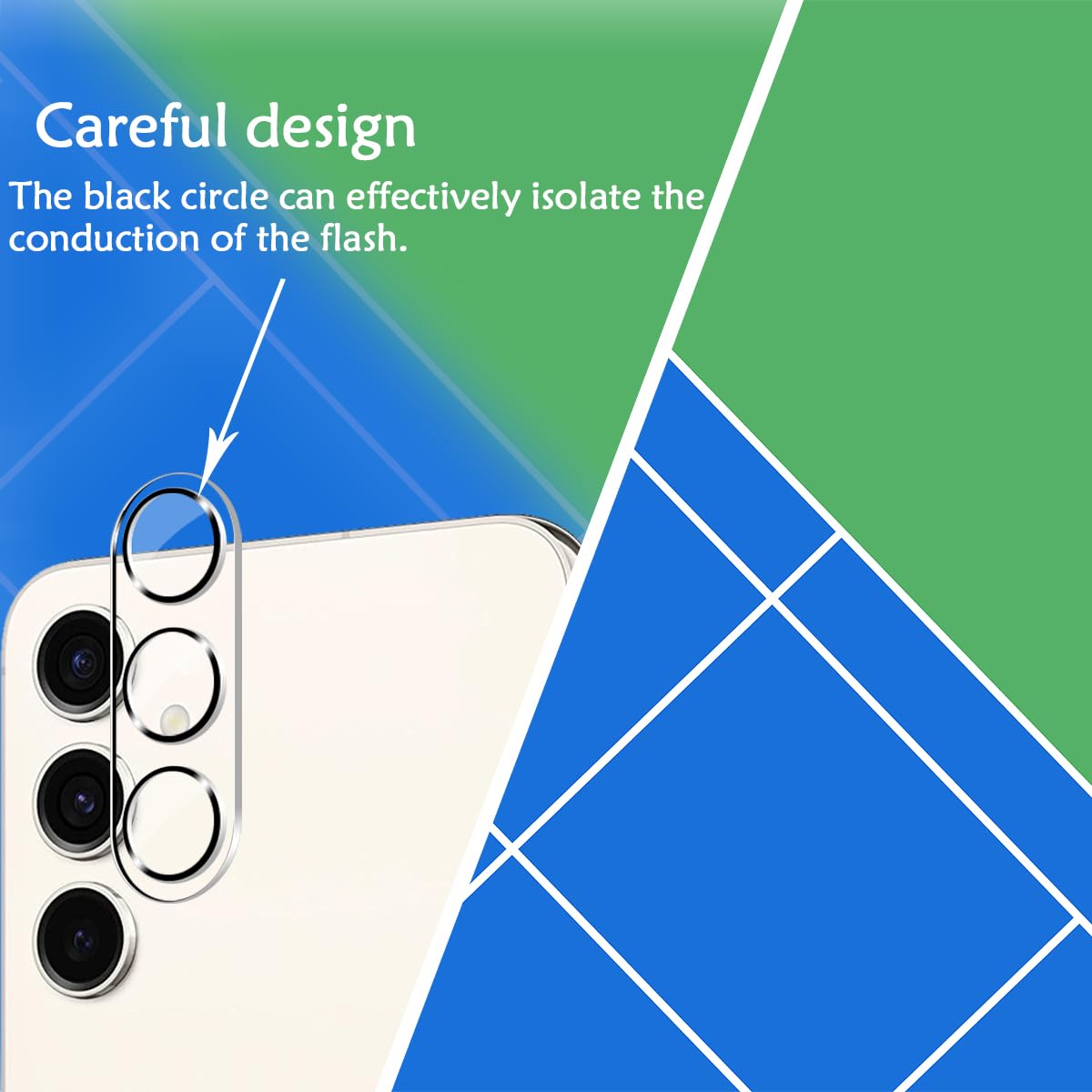 BIGFACE Galaxy S24 Tempered Glass Screen Protector + Camera Lens Protector [ 2 + 2 Pack ][Case Friendly] [Anti-Scratch] [Ultrasonic Fingerprint