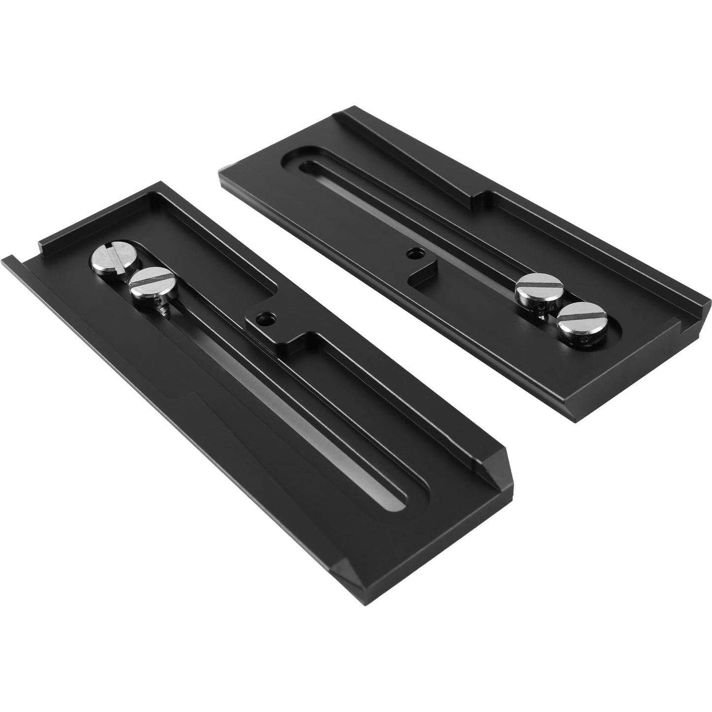 2pcs Quick Release Plate Tripod Mounting Plate for Camera Mount with 1/4 3/8 inch Screws Manfrotto MVH500AH 501HDV MVH502AH 503HDV 504 701HDV