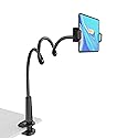 Tablet Stand Holder, Mount Holder Clip with Grip Flexible Long Arm Gooseneck Compatible with ipad iPhone/Nintendo Switch/Samsung Galaxy Tabs/Amazon