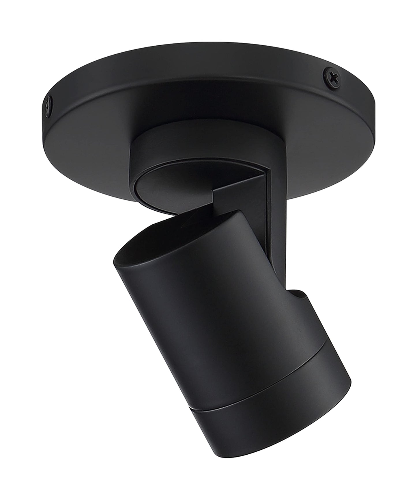Nuvo Lighting 62/1105 12W LED Adjustable Barrel Monopoint Ceiling and Wall Spotlight, Black