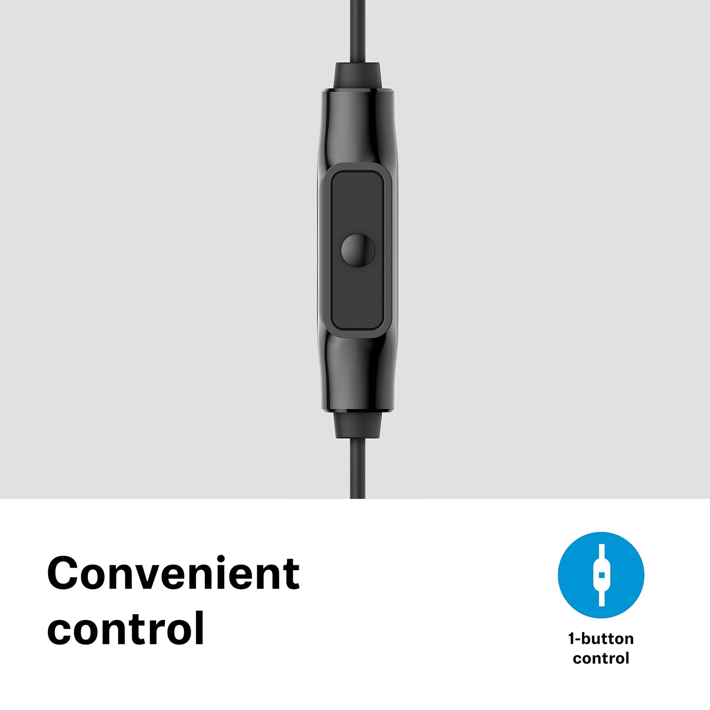 Sennheiser Consumer Audio CX 80S In-ear Headphones with In-line One-Button Smart Remote - Black
