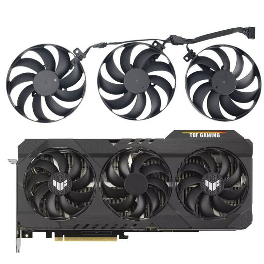 inRobert 88mm T129215SU GPU Fan Replacement for ASUS TUF Gaming RTX 3060 3070 3080 Ti Graphics Card Cooler (Fan-ABC)