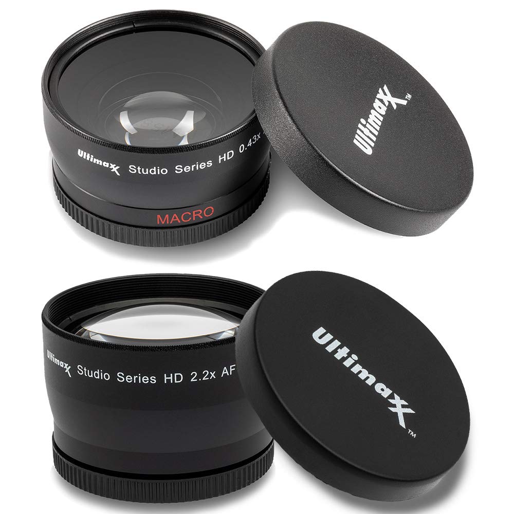 Ultimaxx 58MM Accessory Kit for Canon EOS T8I T7i, T6i, T6s, SL2, SL3, M6, M5, M3, 77D, 750D, 760D, 800D, 200D, 8000D, KISS X8i, & More; Includes