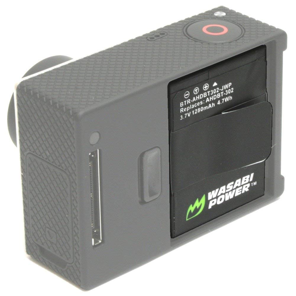 Wasabi Power Battery for GoPro HERO3, HERO3+ and GoPro AHDBT-201, AHDBT-301, AHDBT-302 (1280mAh)