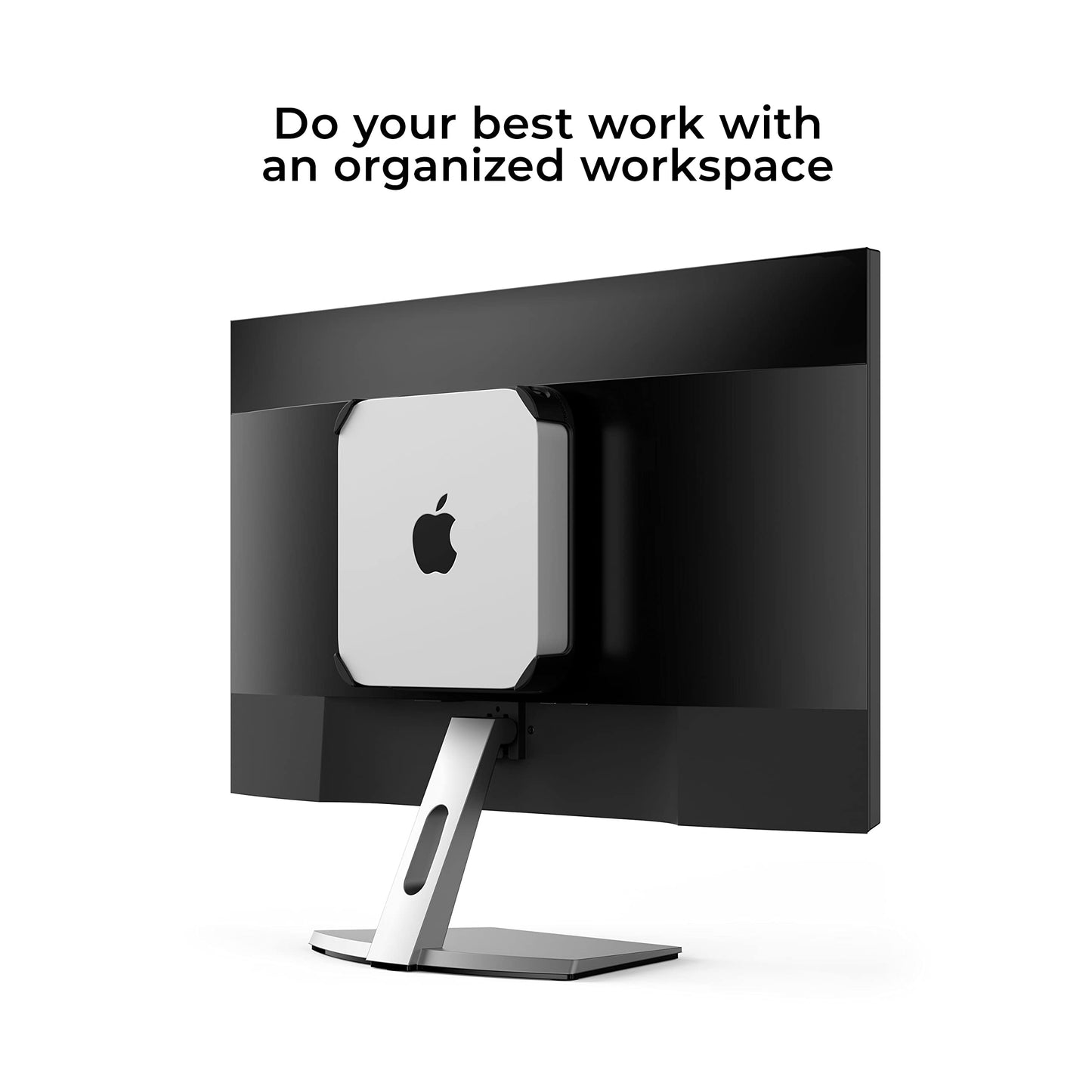 HumanCentric Mount Compatible with Mac mini, Custom Mount Adapter for Wall, Rack, Under Desk, Behind Monitor, 75x75mm and 100x100mm VESA Patterns