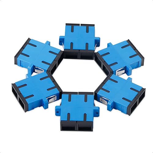Cable Matters 6-Pack, SC to SC UPC Duplex OS2 Single Mode Fiber Optic Adapter, OS2 SCSC Fiber Coupler