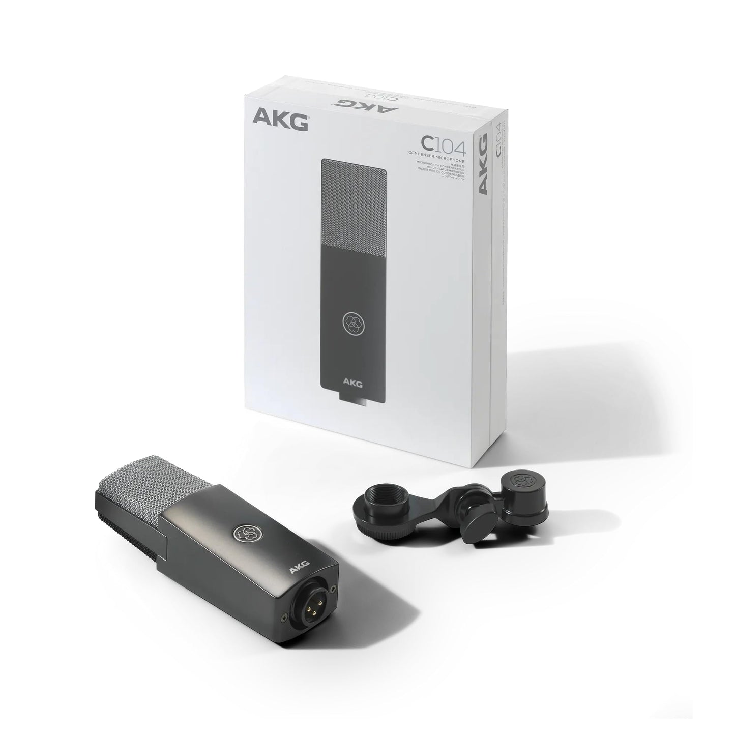 AKG C104 Professional Large Diaphragm Cardioid Condenser Microphone - XLR Studio Mic for Podcasting, Streaming, Broadcasting & Music Recording, Low
