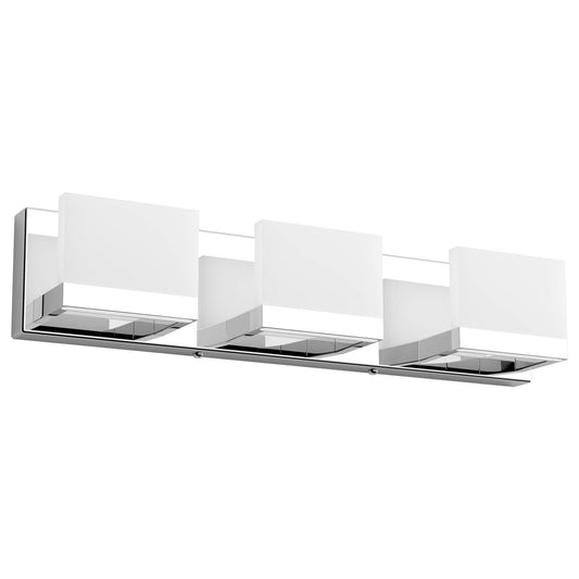 Tipace 3 Lights Dimmable LED Modern Vanity Lights for Bathroom, Chrome Bathroom Wall Light Fixtures Over Mirror (White Light 6000K)