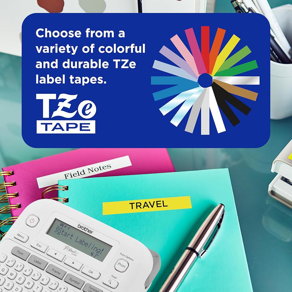 Brother P-Touch PTD220 Portable Label Maker for Home & Office Organization with Carrying Storage Case