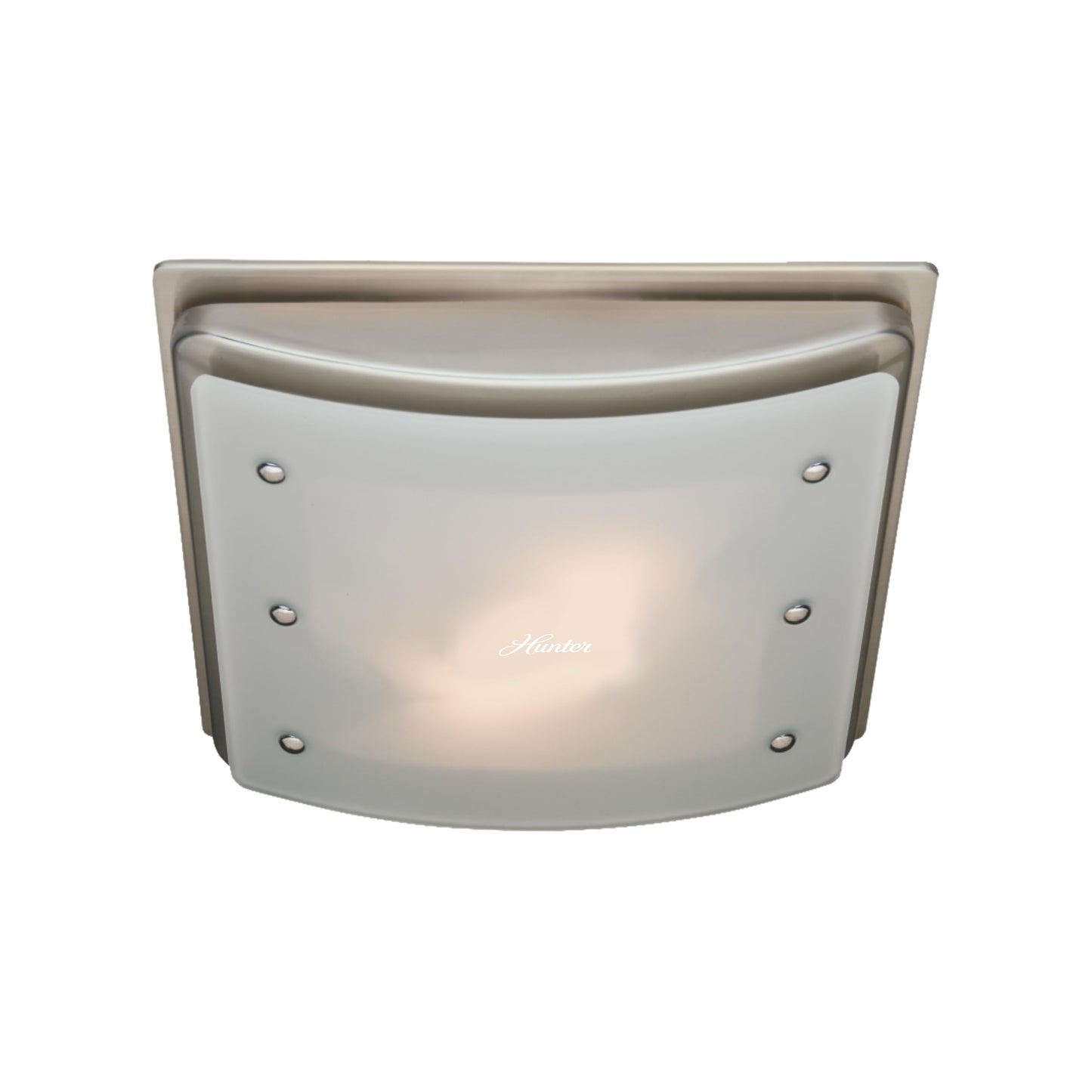 Hunter Ellipse 100 CFM Ceiling Exhaust Bath Fan with Light and Night Light - Brushed Nickel