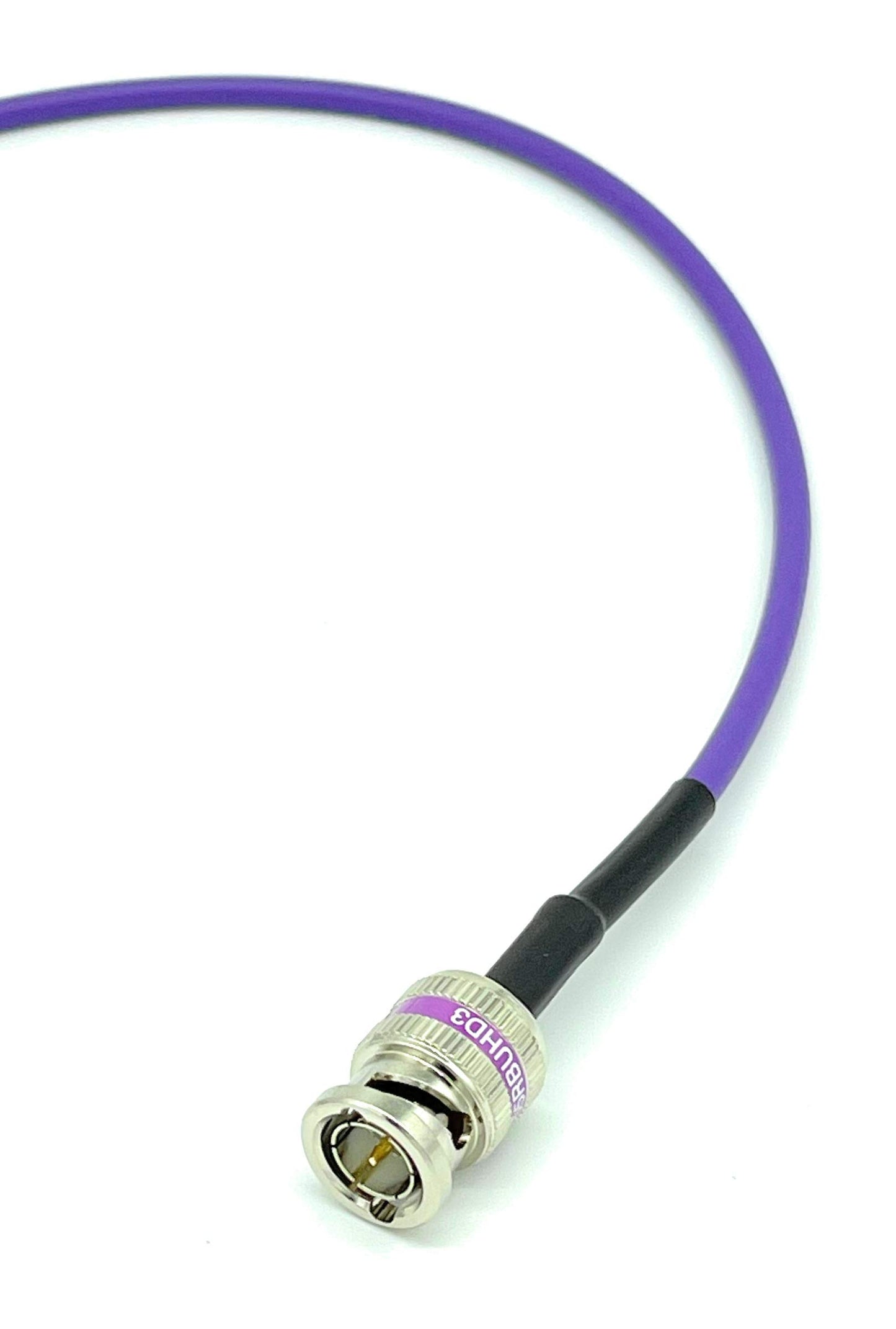 AV-Cables 12G 4K HD SDI BNC - BNC Cable 4855R Mini RG59 (6ft, Violet)