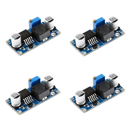 Rakstore 4pcs LM2596 DC-DC Buck Converter Step Down Power Supply Module 3V/5V/12V/24V Adjustable Voltage Regulator 3A
