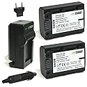 Wasabi Power Battery (2-Pack) and Charger for Sony NP-FV30, NP-FV40, NP-FV50 and Sony DCR-SR15, SR21, SR68, SR88, SX15, SX21, SX44, SX45, SX63, SX65