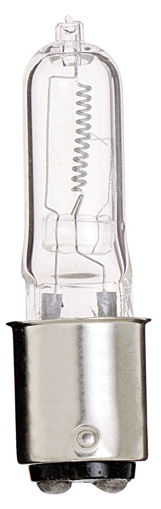 Satco S3432 1/Card 120V 75-Watt T4 DC Bayonet Base Light Bulb, Clear