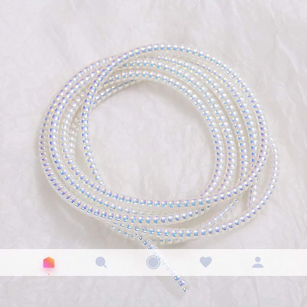 Cable Protector Animal Proof Wire Repair, Cord Protector for Pets Headphone Saver Spiral Cable Wrap Strain Relief, Cord Sleeve for Phone Cable USB