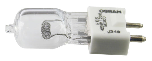 SYLVANIA 54837 - EKB - Stage and Studio - G7 - 420 Watt Light Bulbs - 120 Volts - GZ9.5 Base - 3200K