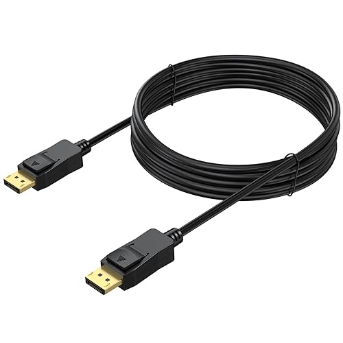 UVOOI DisplayPort Cable 15FT, Display Port to Display Port Cable DP to DP 15' 4K [1440p@144Hz, 4K@60Hz] Compatible with Computer Monitor, PC, Laptop