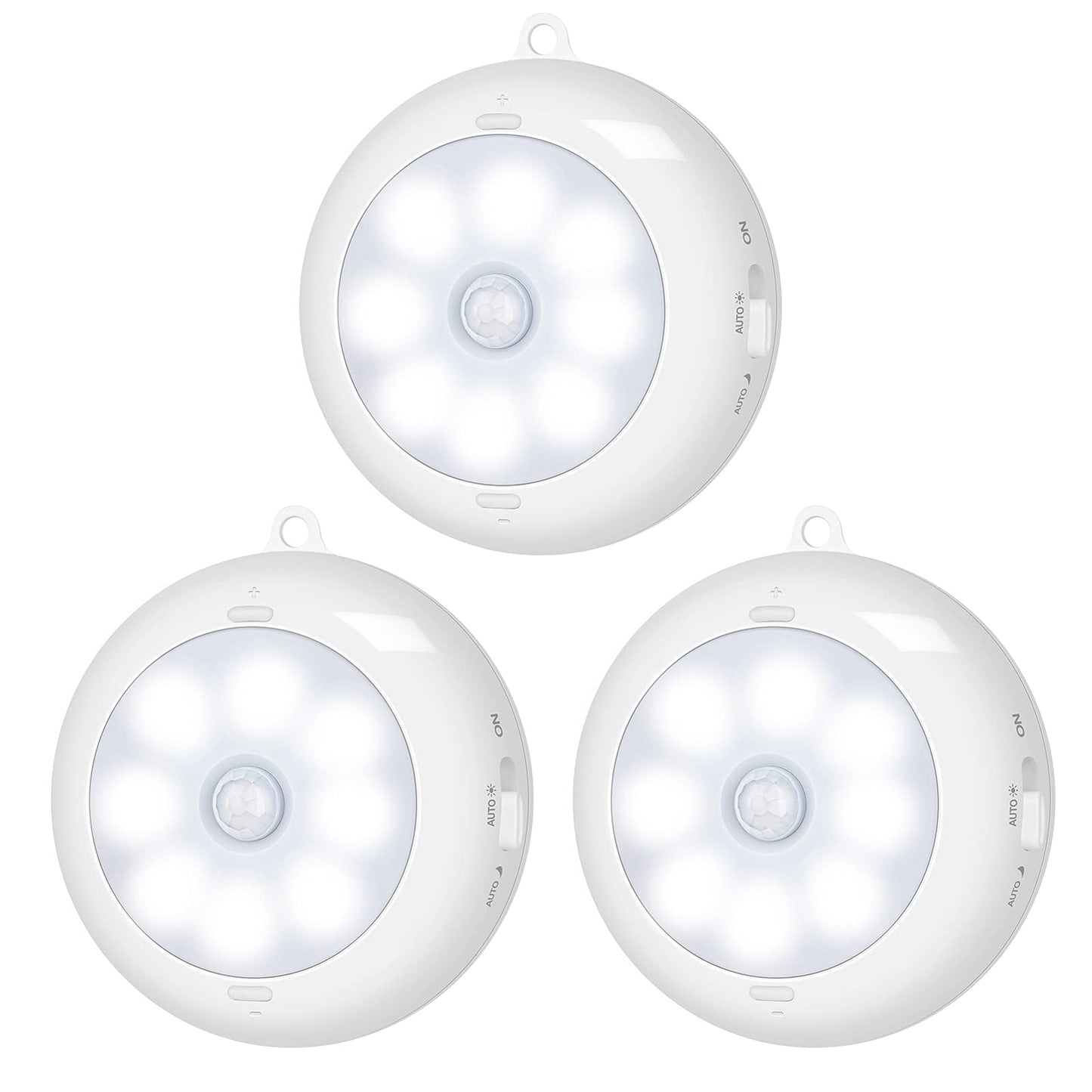 BLS Motion Sensor Light Indoor, LED Night Light Closet Lights, Under Cabinet Battery Powered Ceiling Lights, AA Battery Operated Stick on Wireless