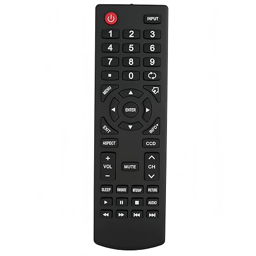 Replacement Remote Control for Insignia TV NS-L22X-10A NS-RC01G-09 NS-32D312NA15 NS-32D220NA16 NS-39D310NA15 NS-46E440NA14 NS-42E470A13