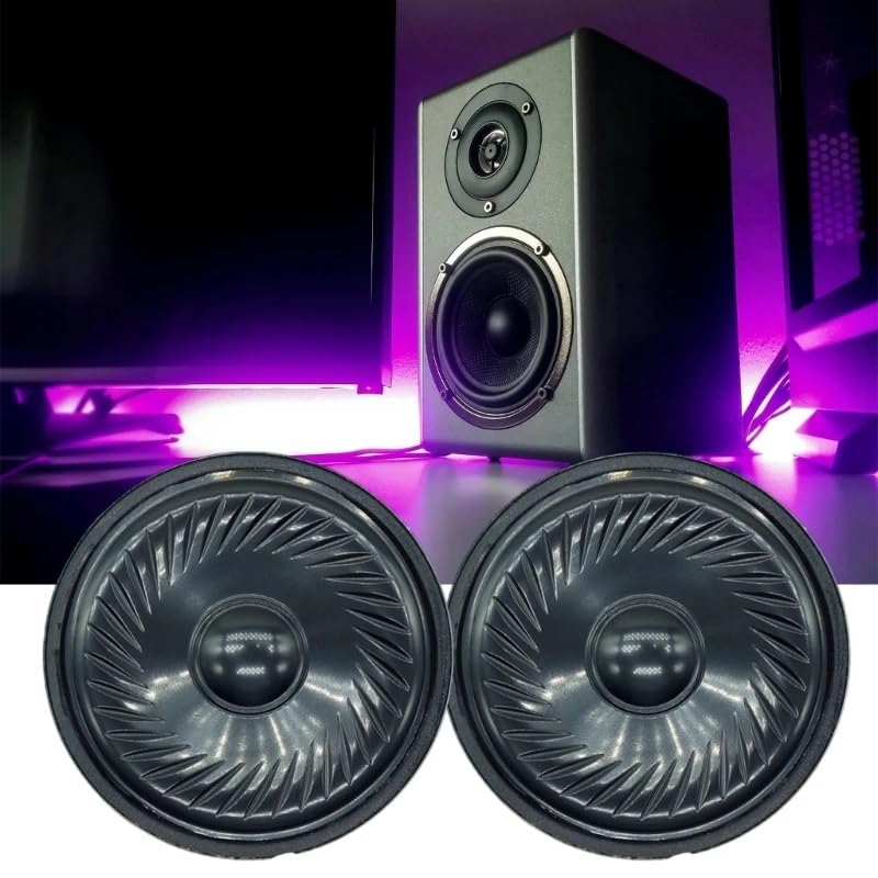 SiyphuNing 4 Pack 50mm 0.5W 8 Ohm Internal Magnet Speaker Loudspeaker for DVD/EVD Auditory Horn Music Devices Loudspeakers Speaker Repair